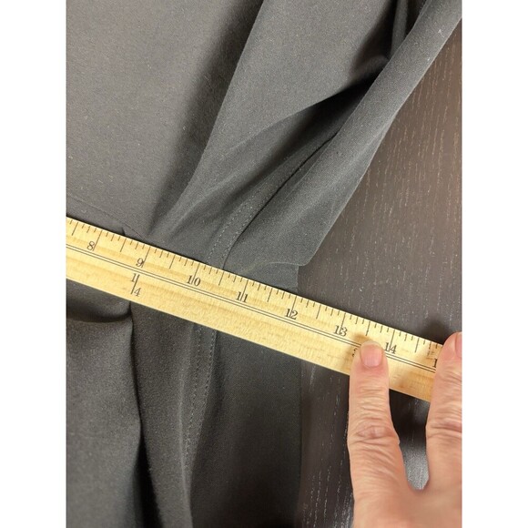 Haute Hippie Formal Jumpsuit Black 6 Wide Leg Lace Up Back Zip Sleeveless Strapp - Picture 7 of 13